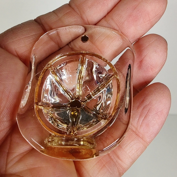 2" Glass Fireman Hat Bravery Thank You Token Padded Gift Box with Poem - Picture 6 of 7